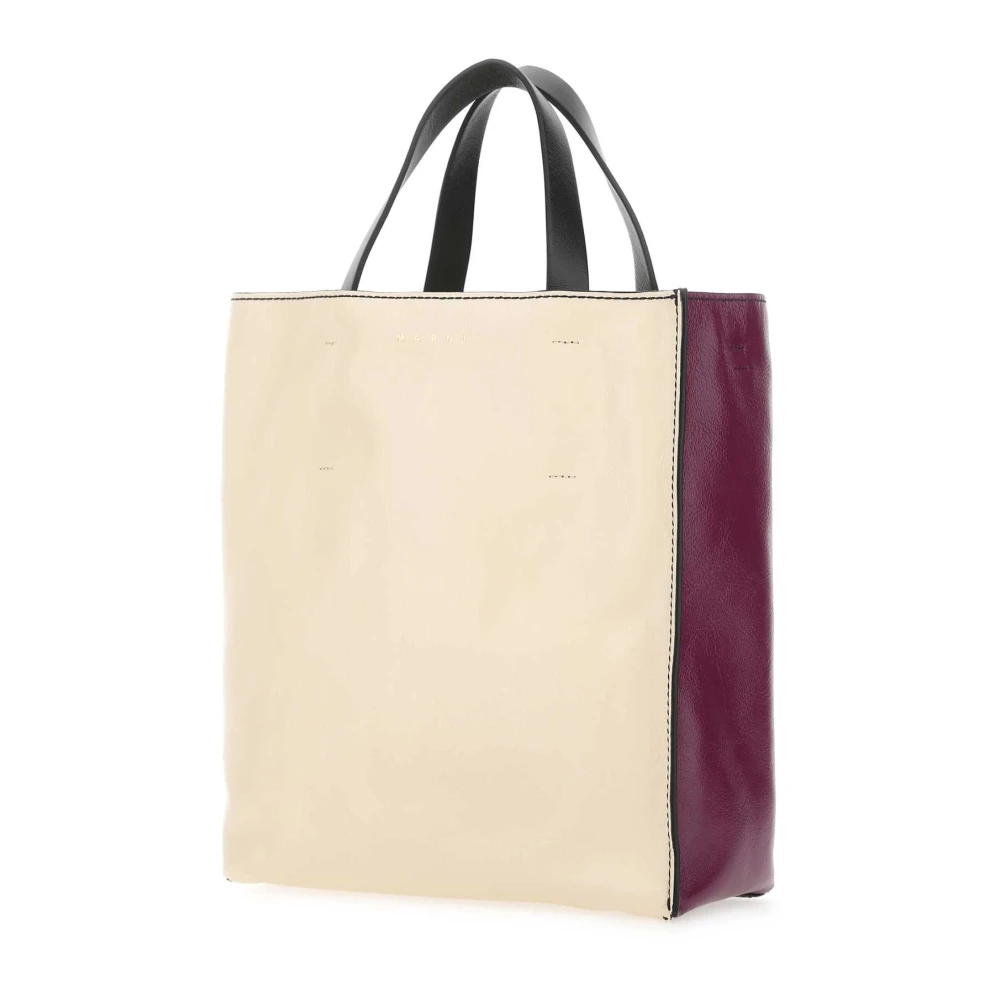 Marni Multicolor Museo Soft Handtas Beige Dames