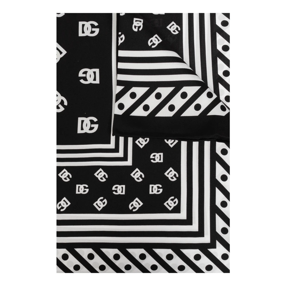 Dolce & Gabbana Zijden sjaal Black Dames