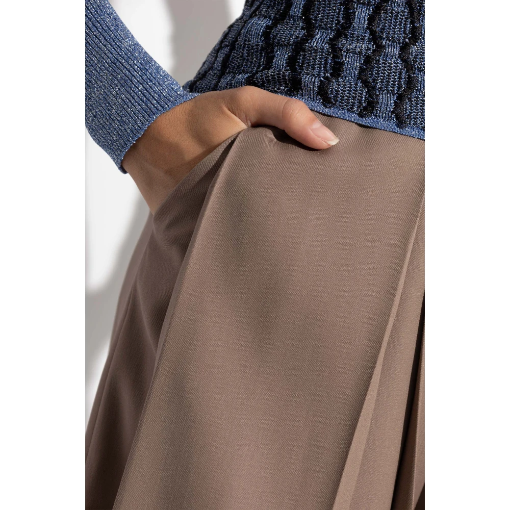 Lanvin Geplooide shorts Brown Dames