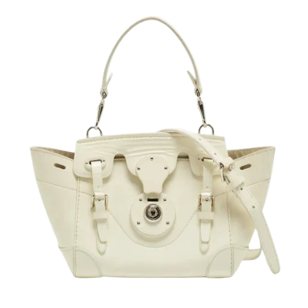 Ralph Lauren Pre-owned Leather shoulder-bags White Dames