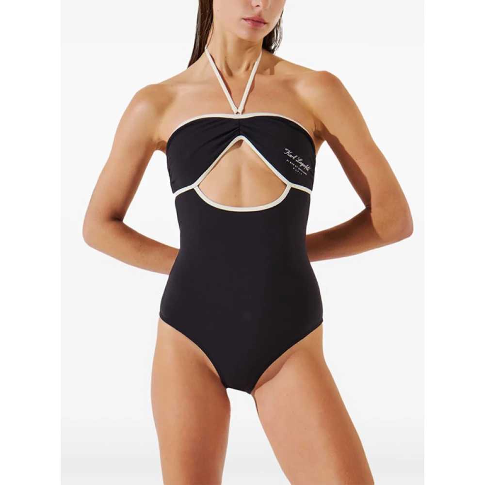 Karl Lagerfeld Hotel Karl badpak Black Dames