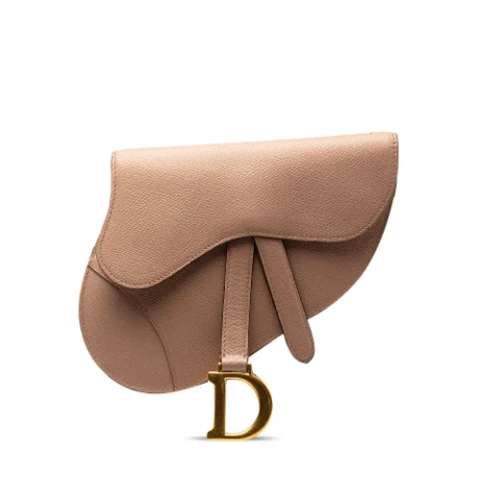 Dior Vintage Pre-owned Leather shoulder-bags Brown Dames