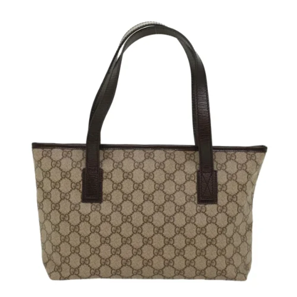 Gucci Vintage Pre-owned Canvas totes Gray Dames