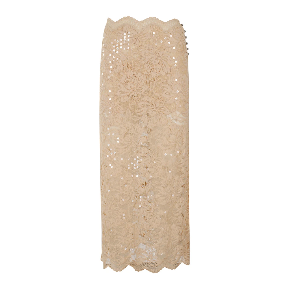 Paco Rabanne Stijlvolle Rok voor Vrouwen Beige Dames