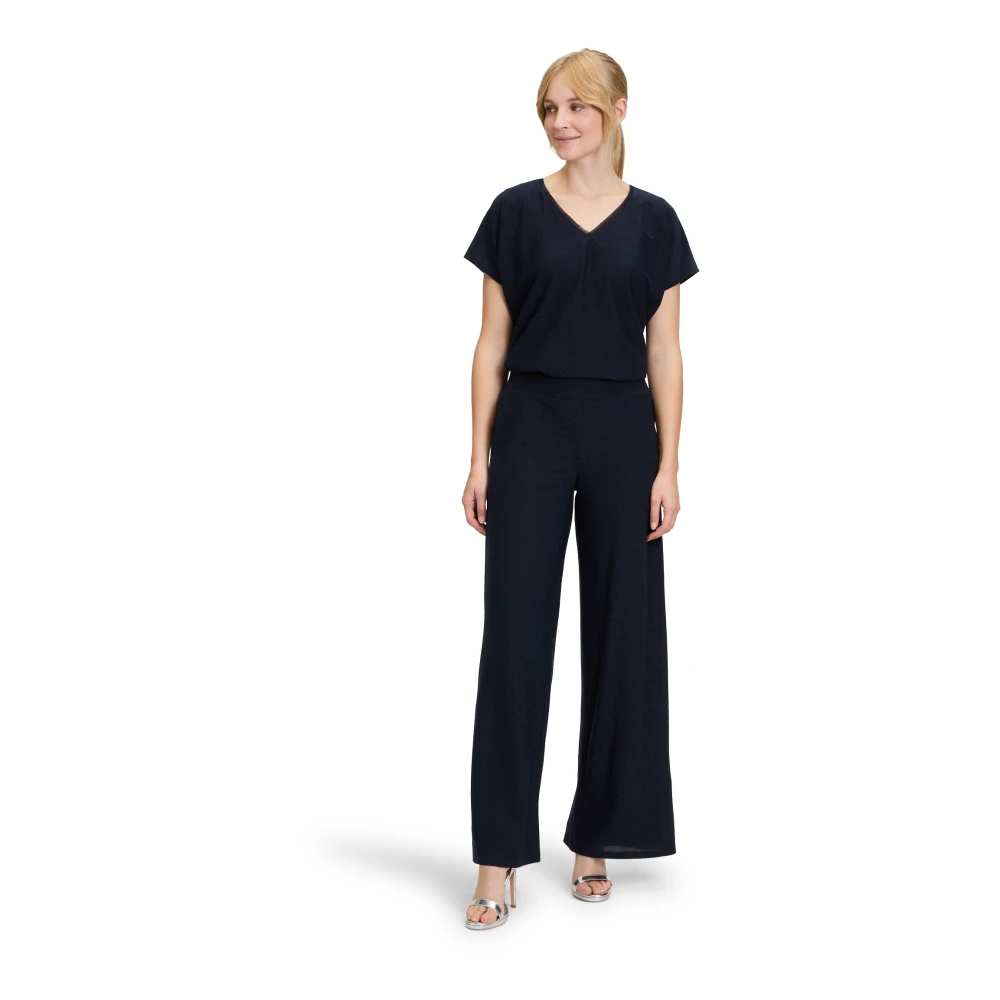 Vera Mont Blouse met V-hals Blue Dames