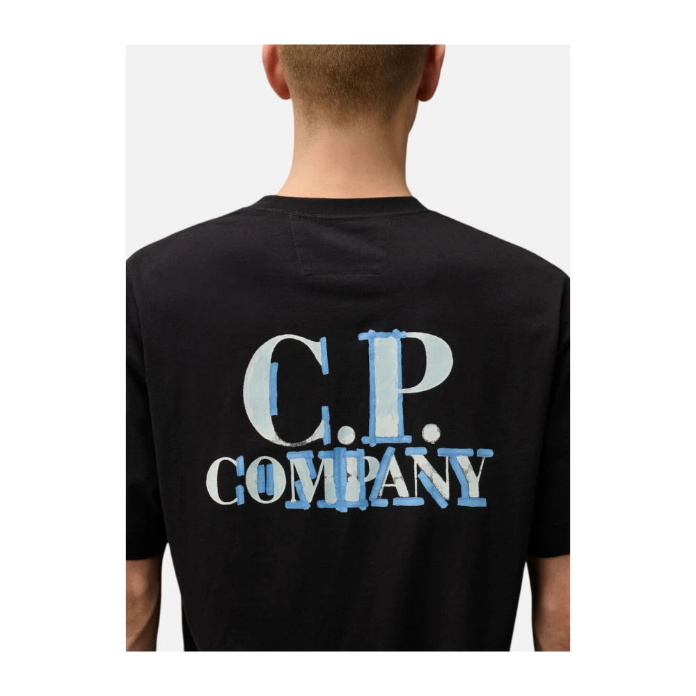 C.P. Company Marine Jersey T-shirt Blue Heren