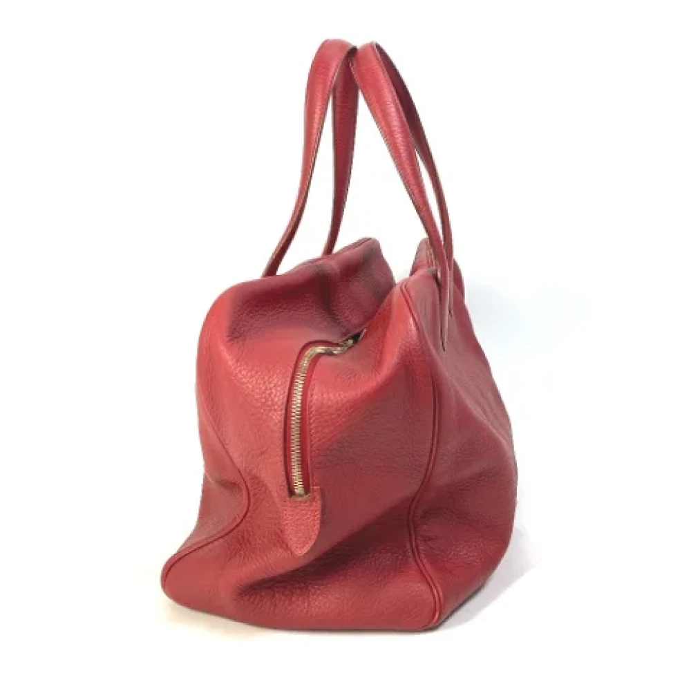 Hermès Vintage Pre-owned Leather travel-bags Red Dames