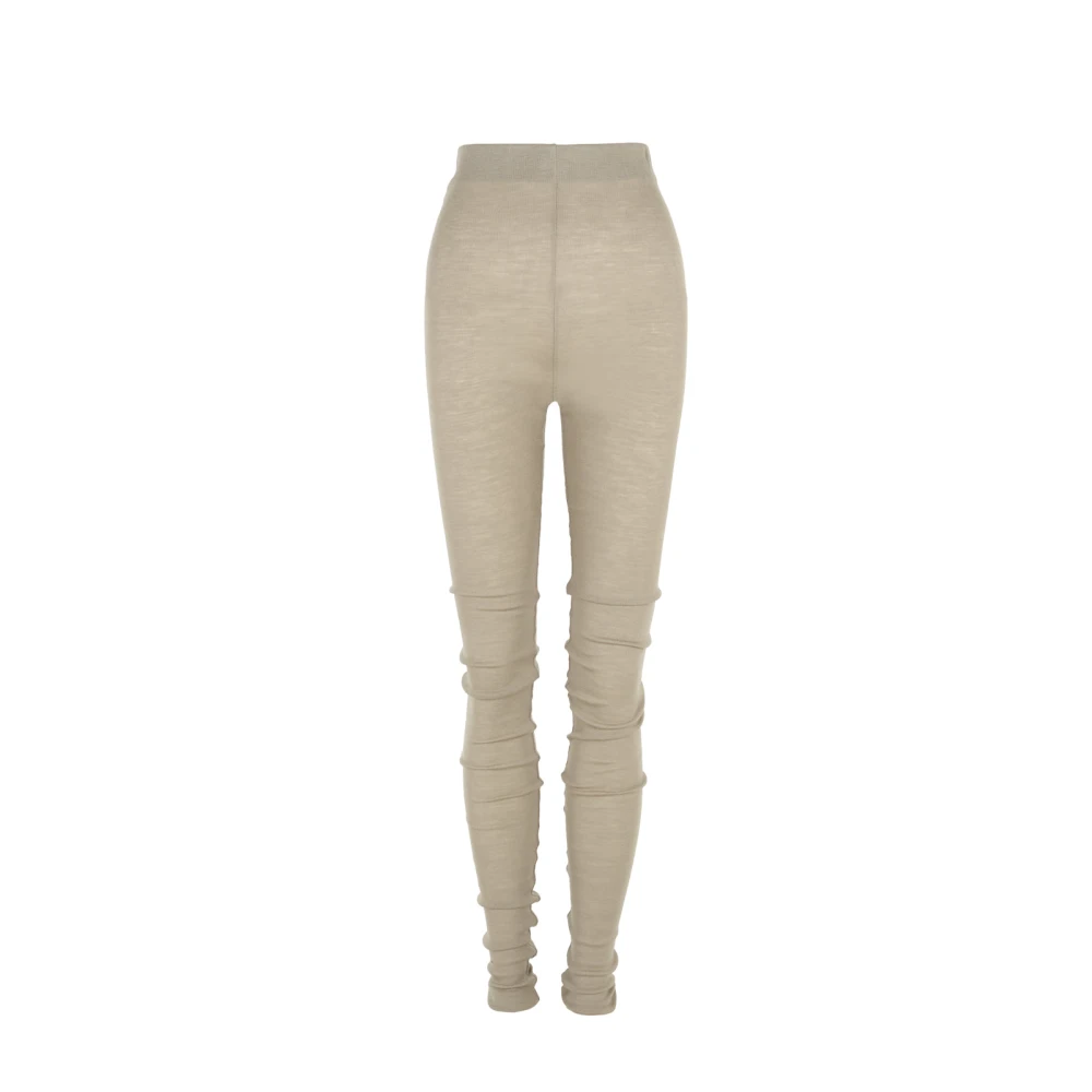 Cortana Genie leggings van zuivere wol Beige Dames
