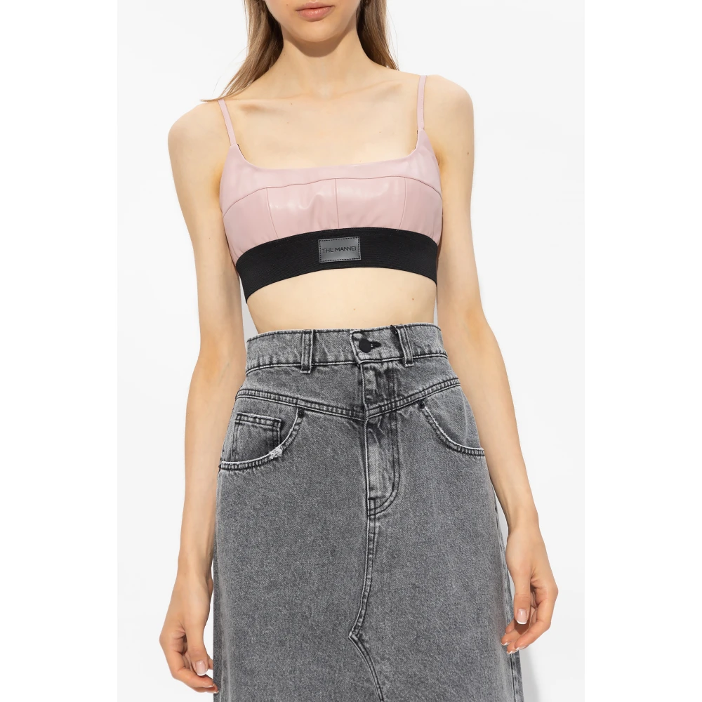 The Mannei Catalina cropped tanktop Pink Dames