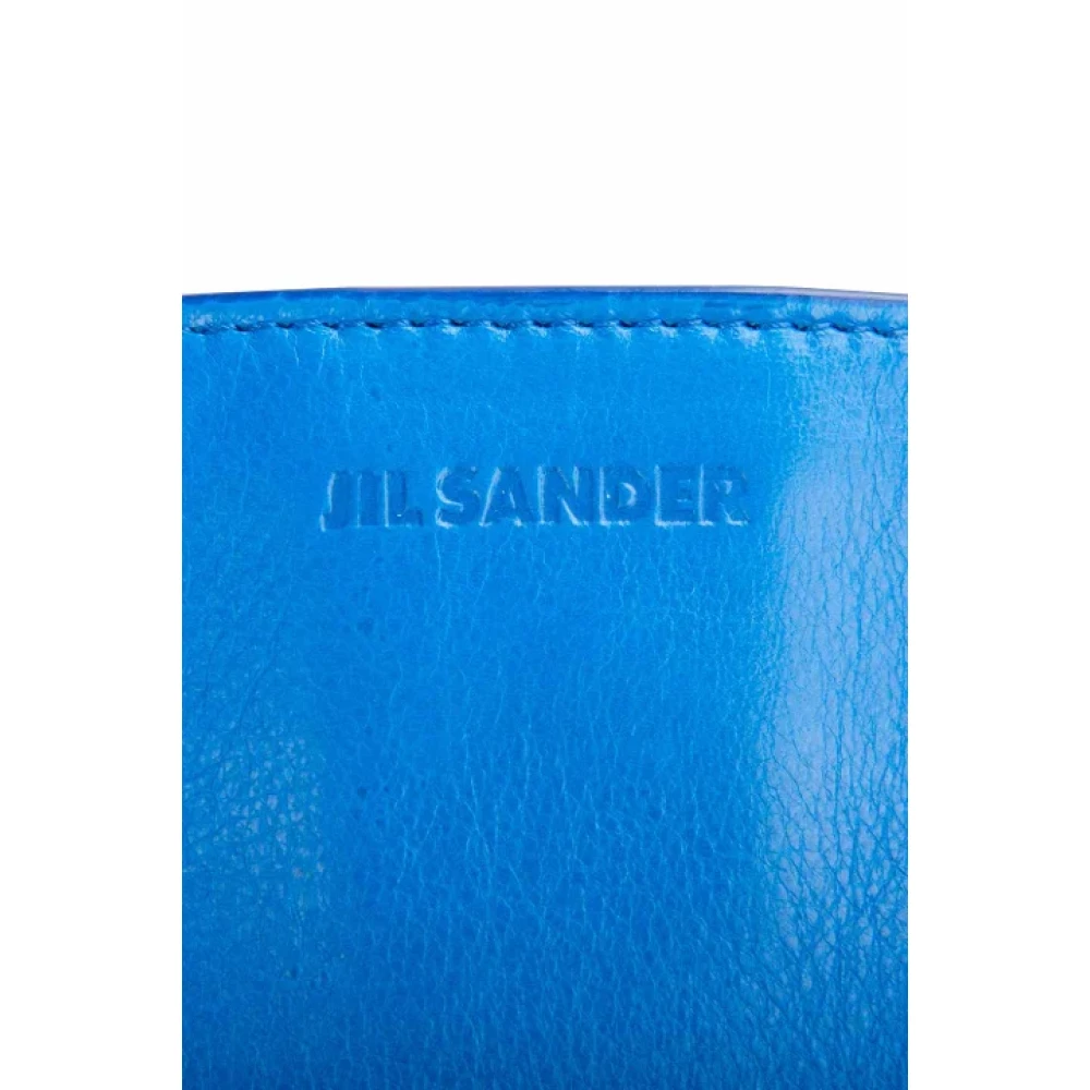 Jil Sander Pre-owned Leather clutches Blue Dames