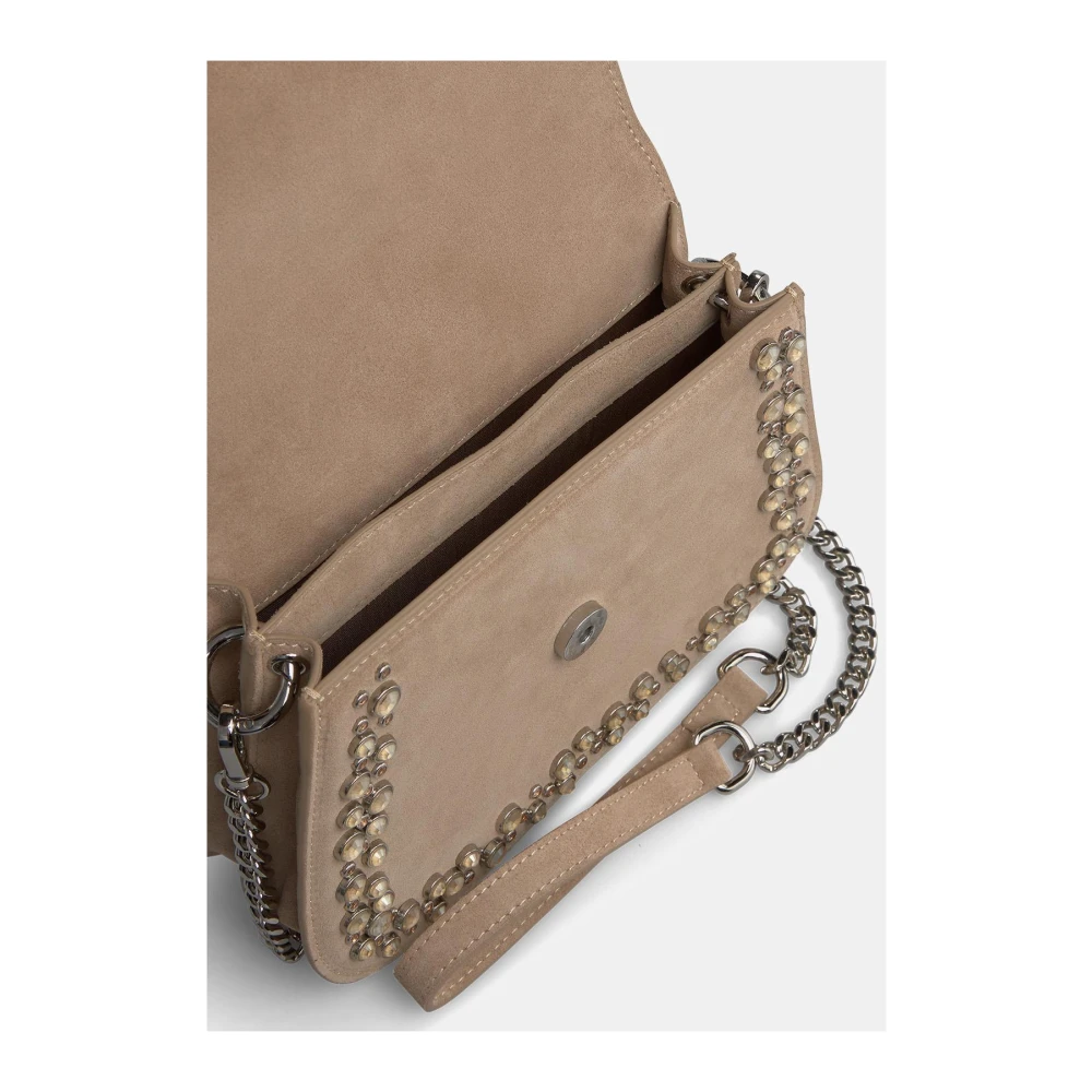 Alma en Pena Rhinestone Handtas Brown Dames