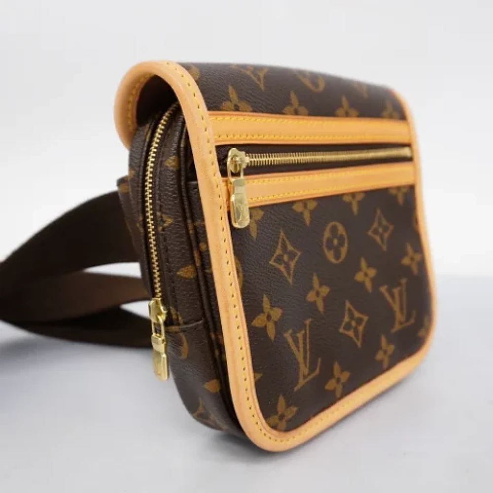 Louis Vuitton Vintage Pre-owned Fabric shoulder-bags Brown Dames