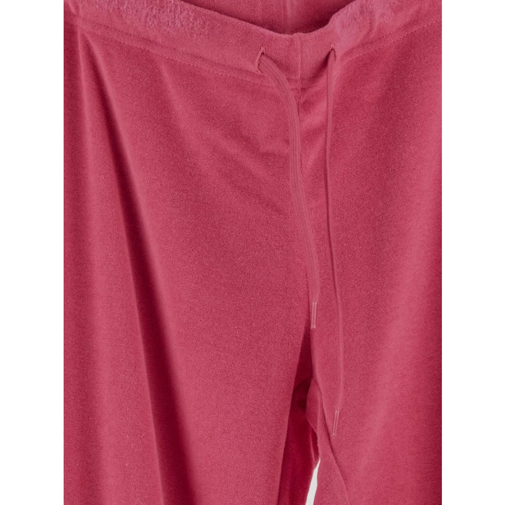 Balenciaga Katoenen Wide Leg Jogger Broek Pink Dames