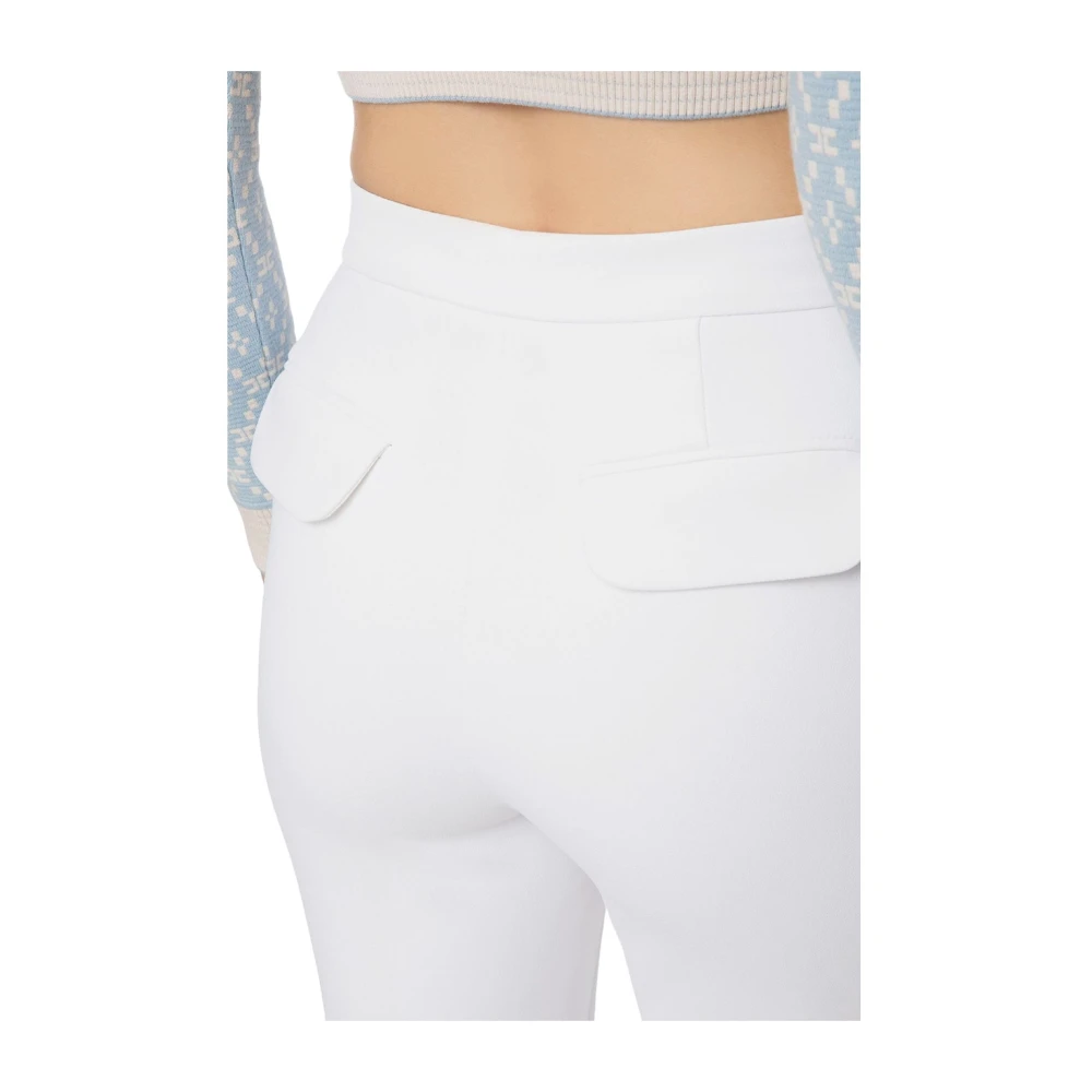 Elisabetta Franchi 96%Pl 4%Ea Broek White Dames