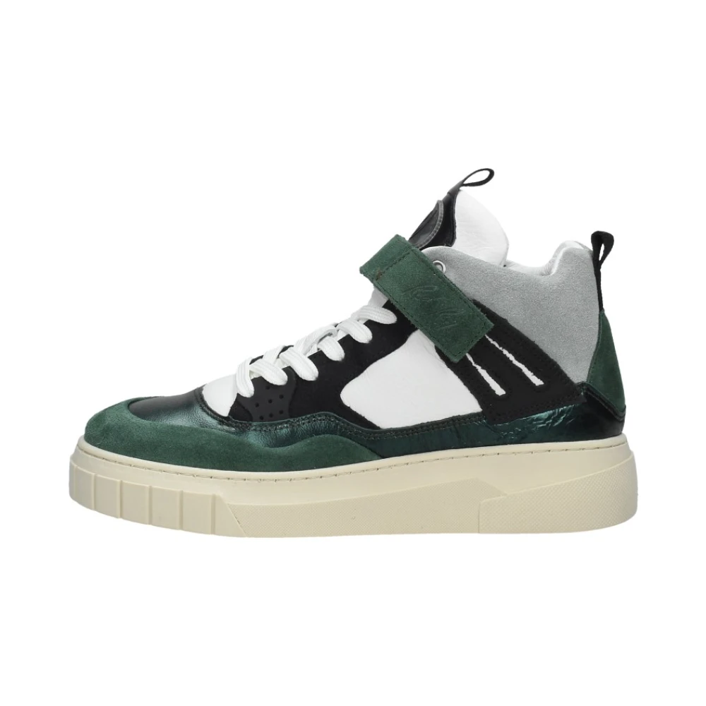 Rag Veterschoenen Hoog Dames Schoenen Groen