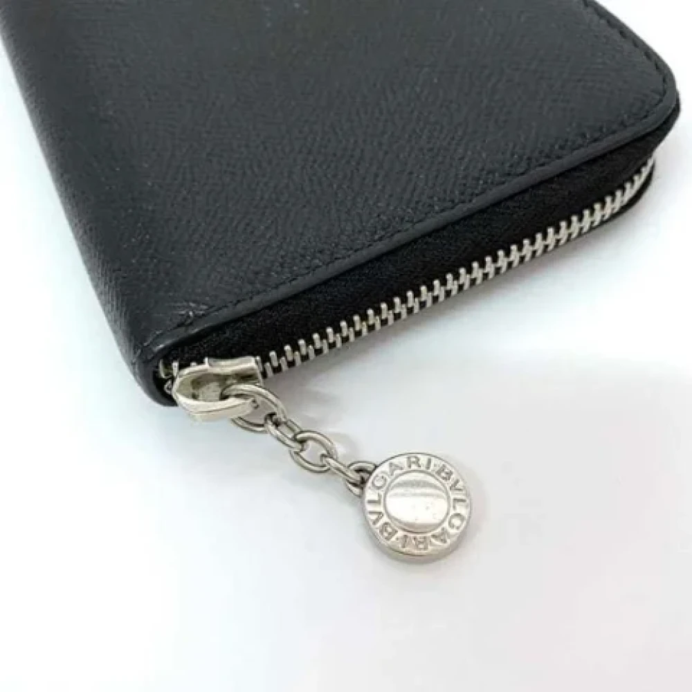 Bvlgari Vintage Pre-owned Fabric wallets Black Dames
