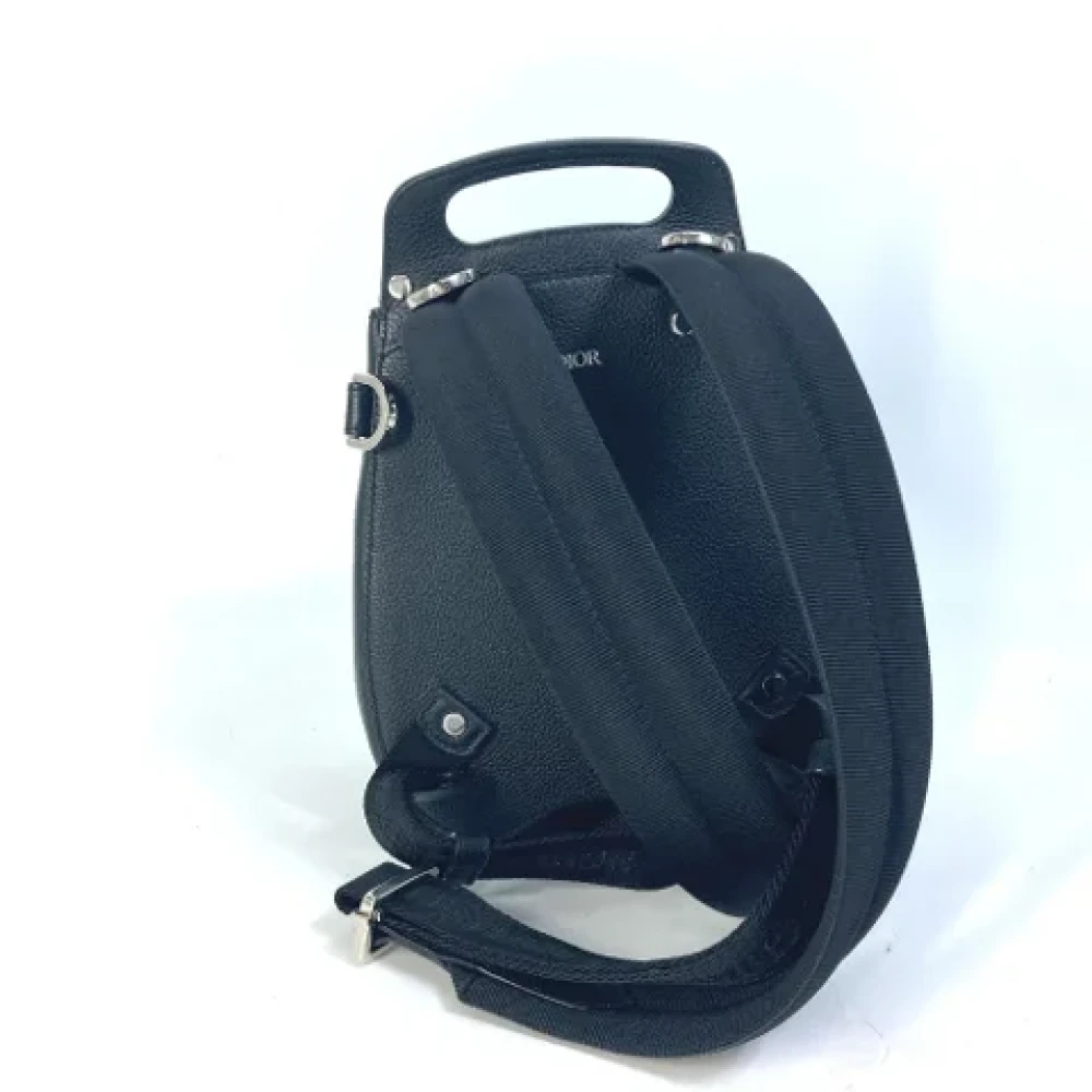 Dior Vintage Pre-owned Leather dior-bags Black Heren