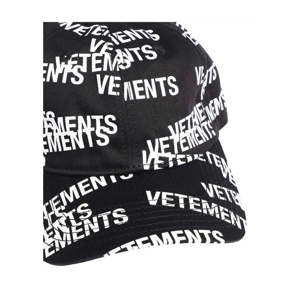 Vetements Baseballpet met logo Black Dames
