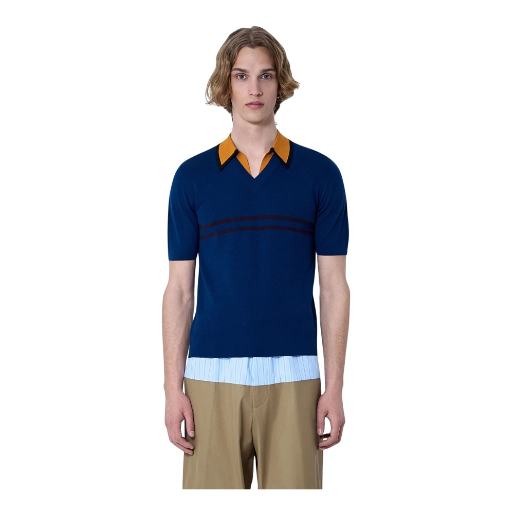 Dries Van Noten Uomo Blu Maglie, M, New,