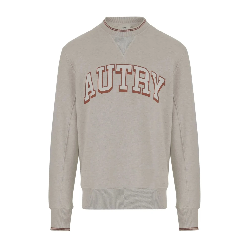 Autry Gemêleerde Rode Sweatshirt voor Mannen Gray Heren