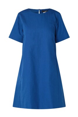 white v neck a line dress Vintage Sleeved A-Line V-neck Satin Tea Length Wedding Dress