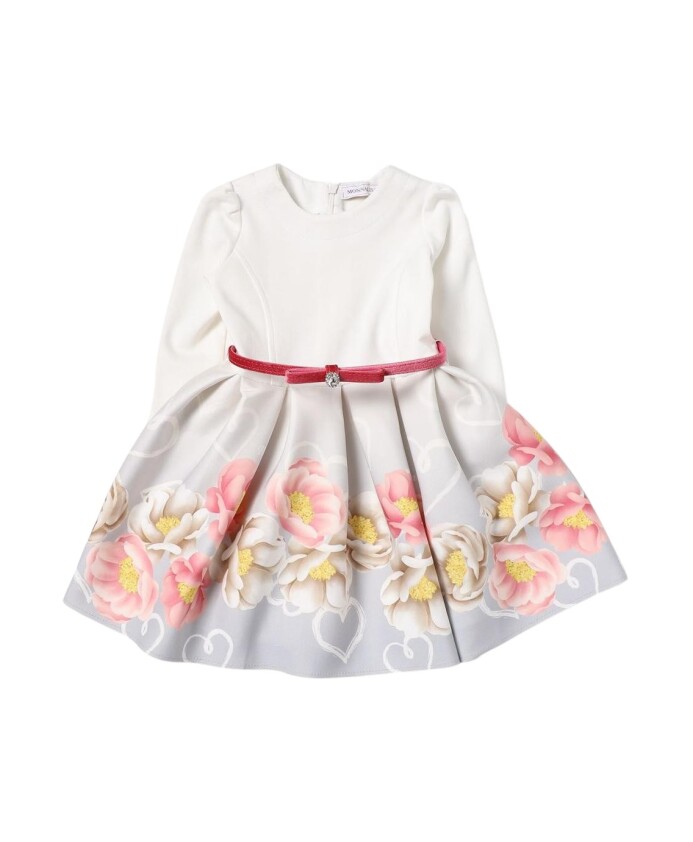 floral-print-bow-dress-for-kids