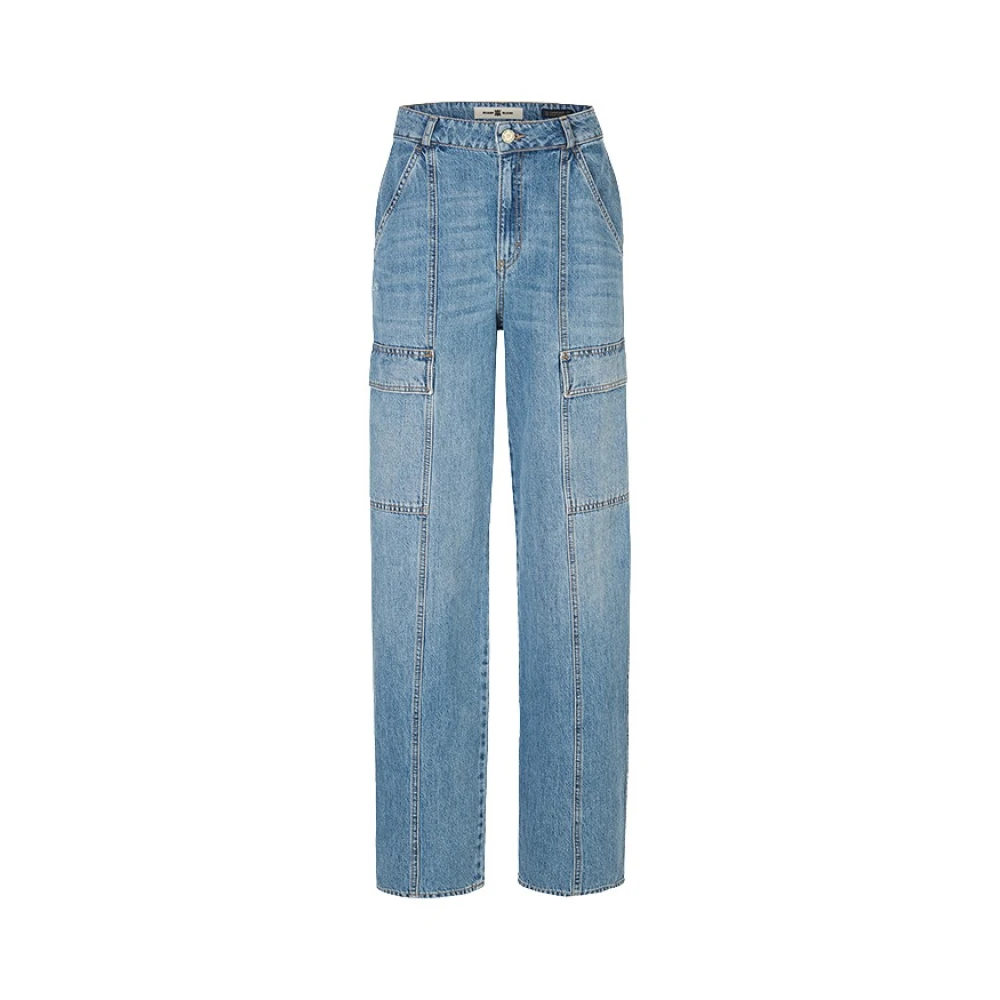 RIANI Cargo Style Katoenen Jeans Blue Dames