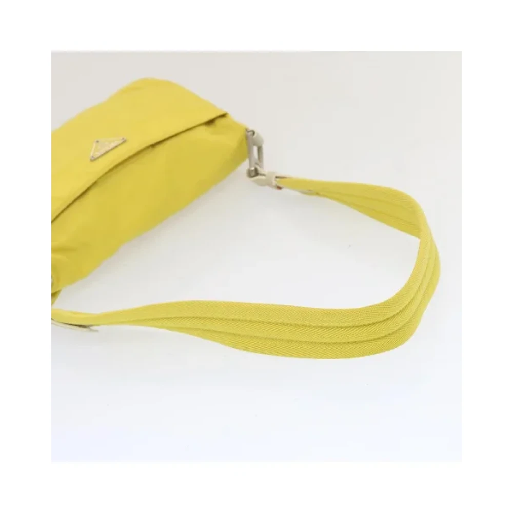 Prada Vintage Pre-owned Nylon prada-bags Yellow Dames