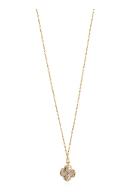 Spade Flower Pave Mini Pendant