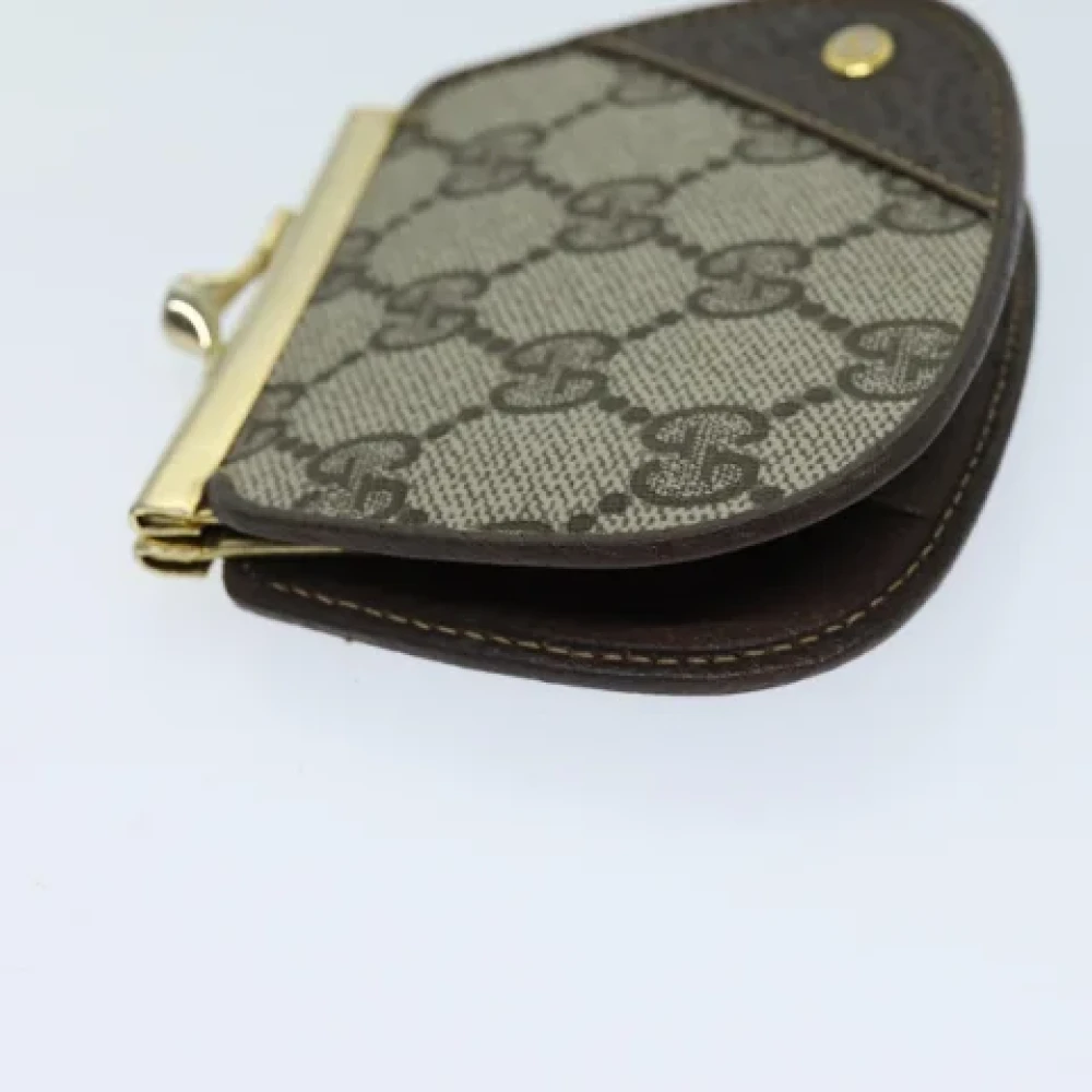 Gucci Vintage Pre-owned Canvas wallets Beige Dames