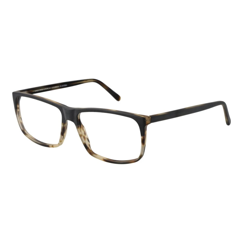 Andy Wolf Unisex Grey Acetate Optical Frames Rectangle Style