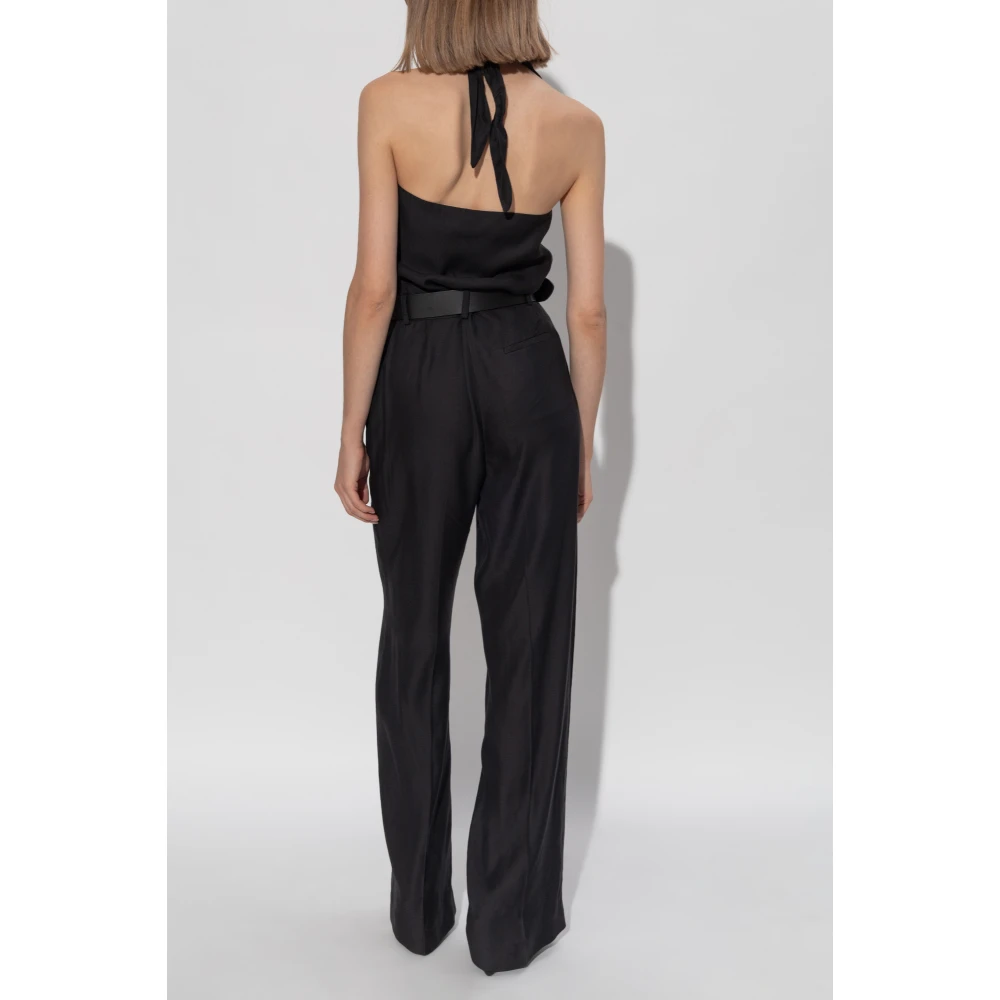 Moschino Jumpsuit met riem Black Dames