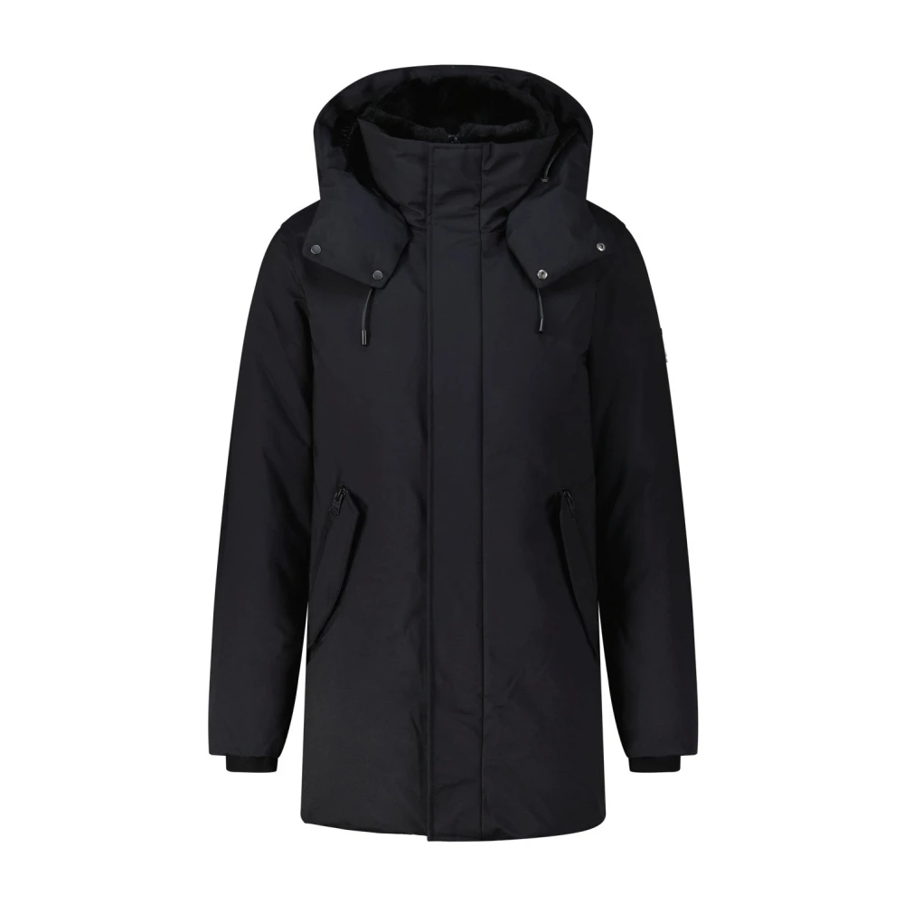 Mackage Donsjack Sullivan met leren inzetstuk Black Heren