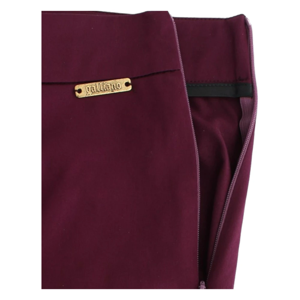 John Galliano Elegante paarse Slim Pants Purple Dames
