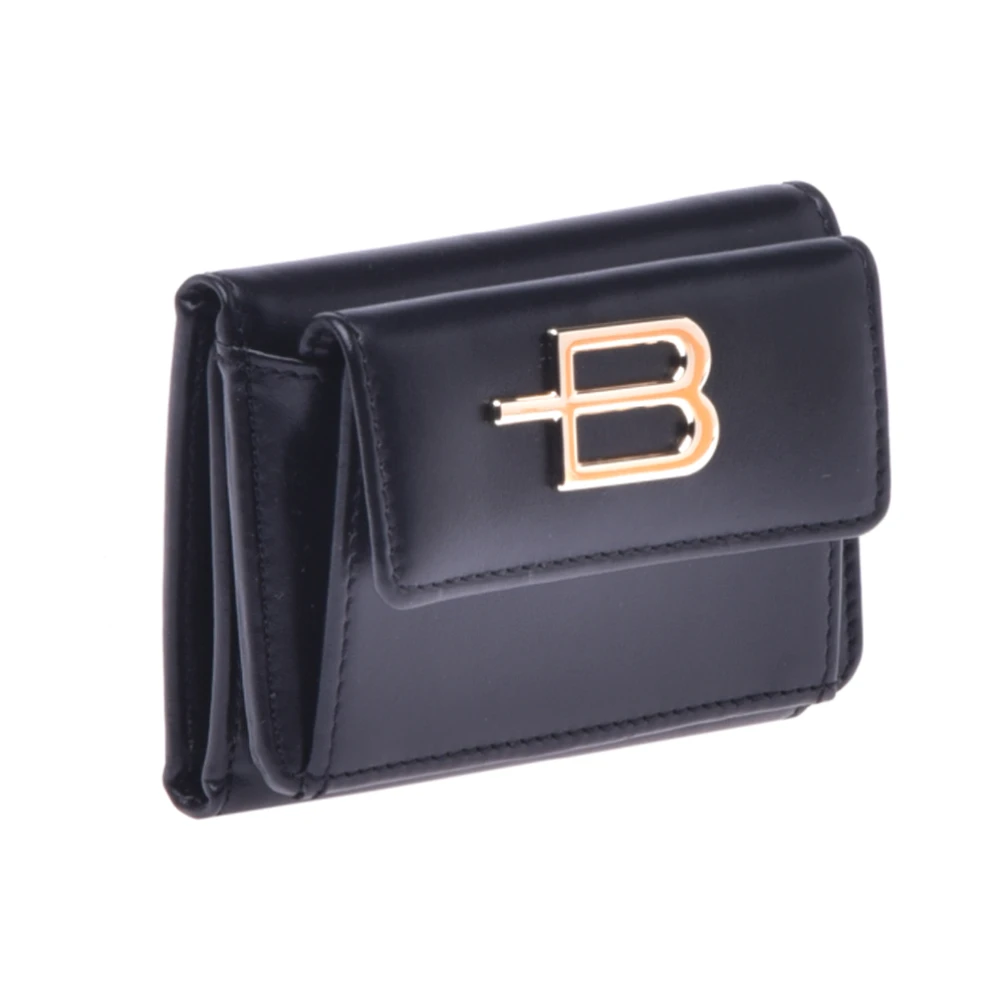 Baldinini Wallet in black leather Black Dames