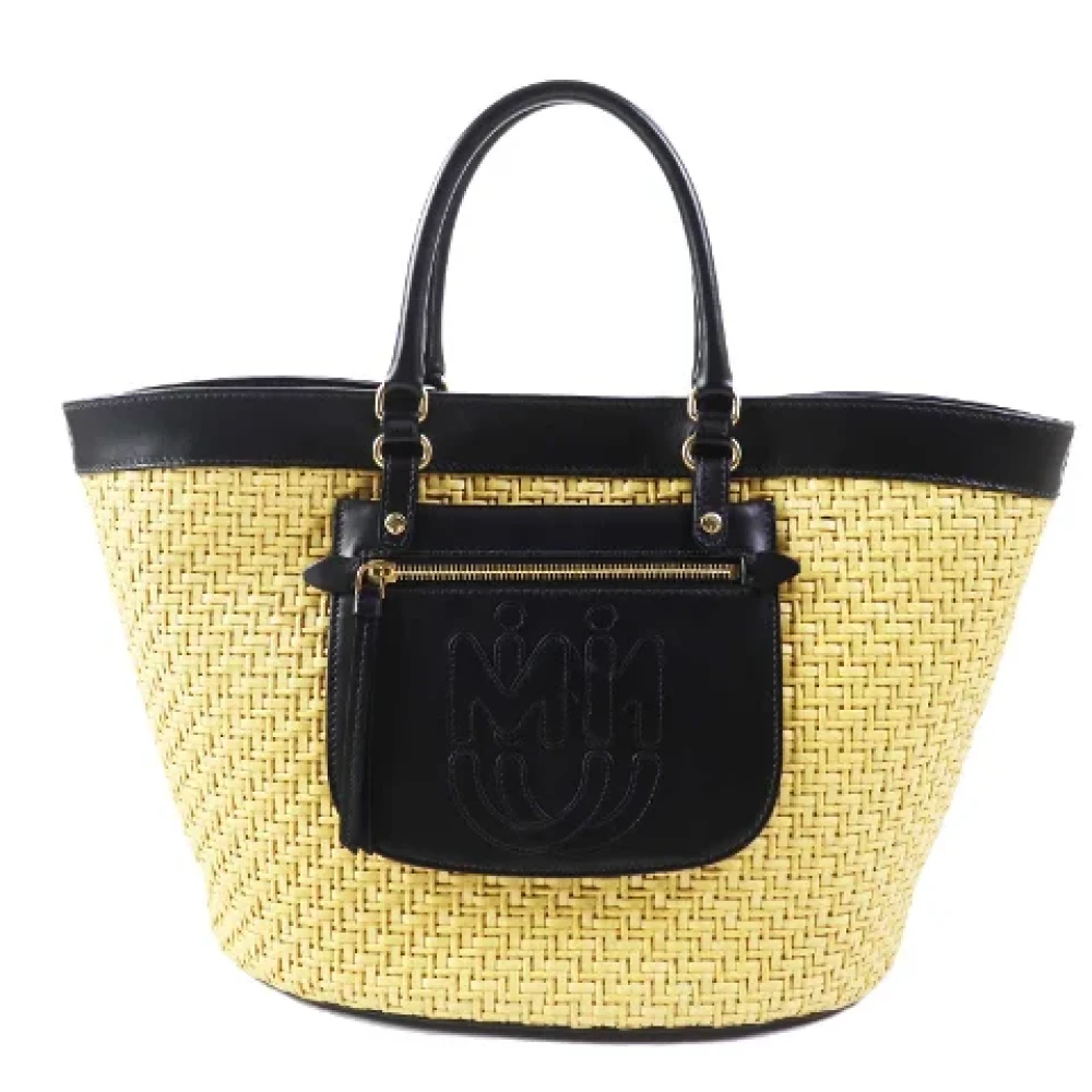 Miu Pre-owned Fabric handbags Black Dames