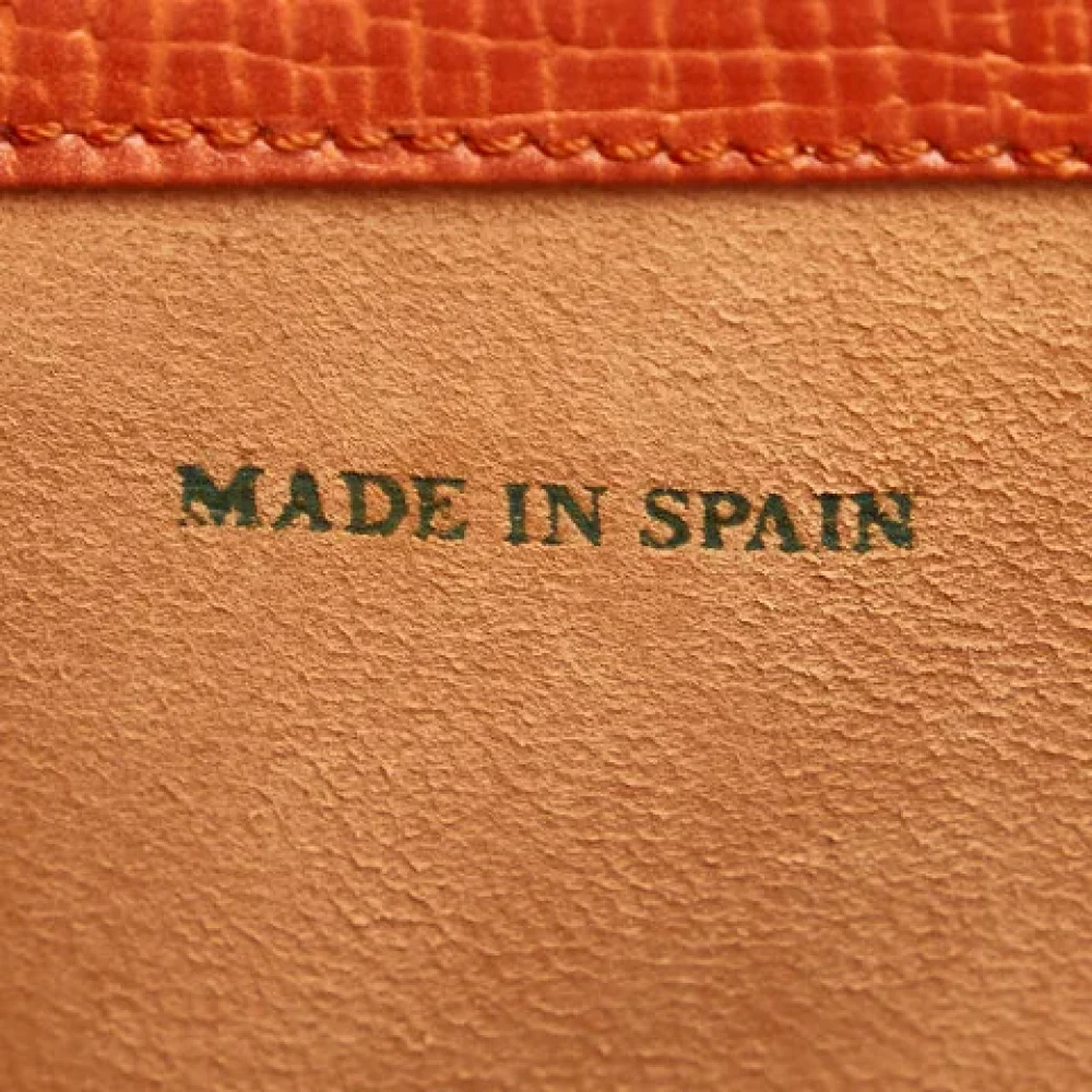 Loewe Pre-owned Leather handbags Orange Dames