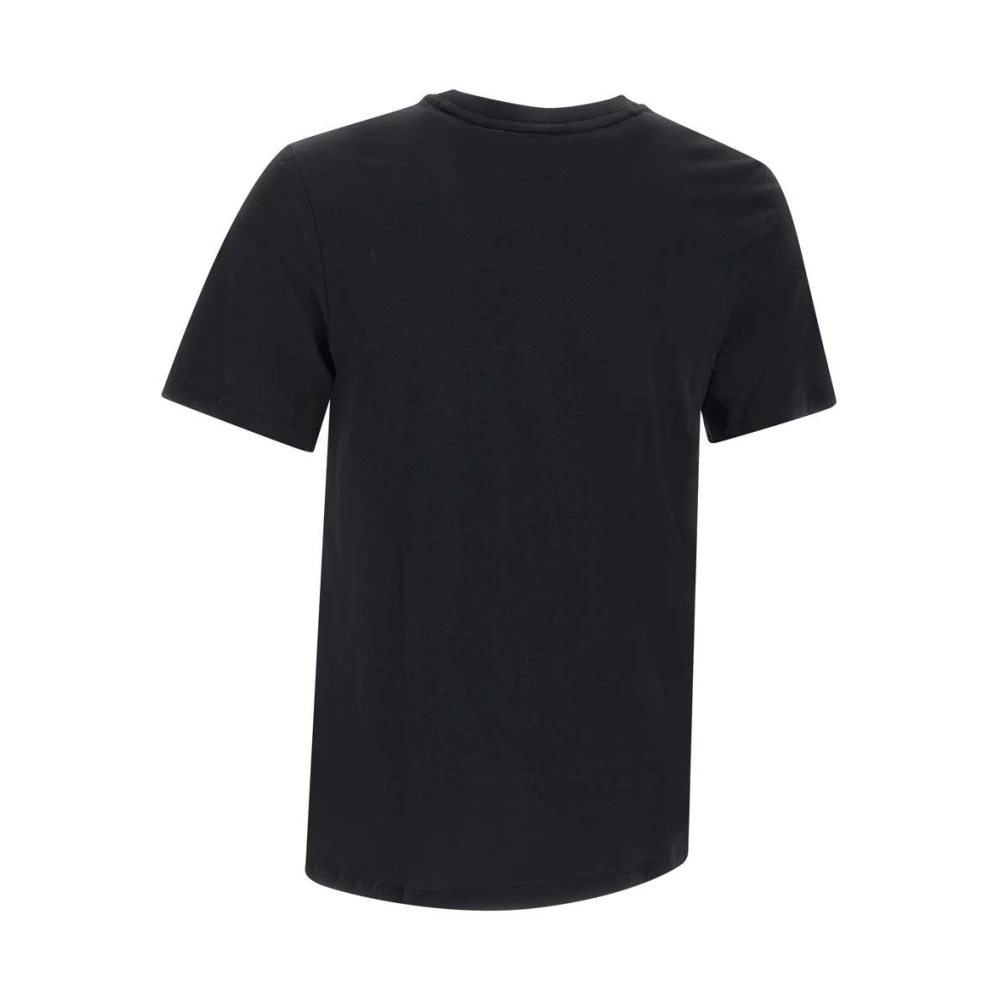 Hugo Boss Heren Katoenen T-shirt Zwart Korte Mouwen Black Heren