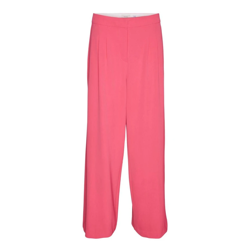 Vero Moda Wijde Pijp Palazzo Broek Pink Dames