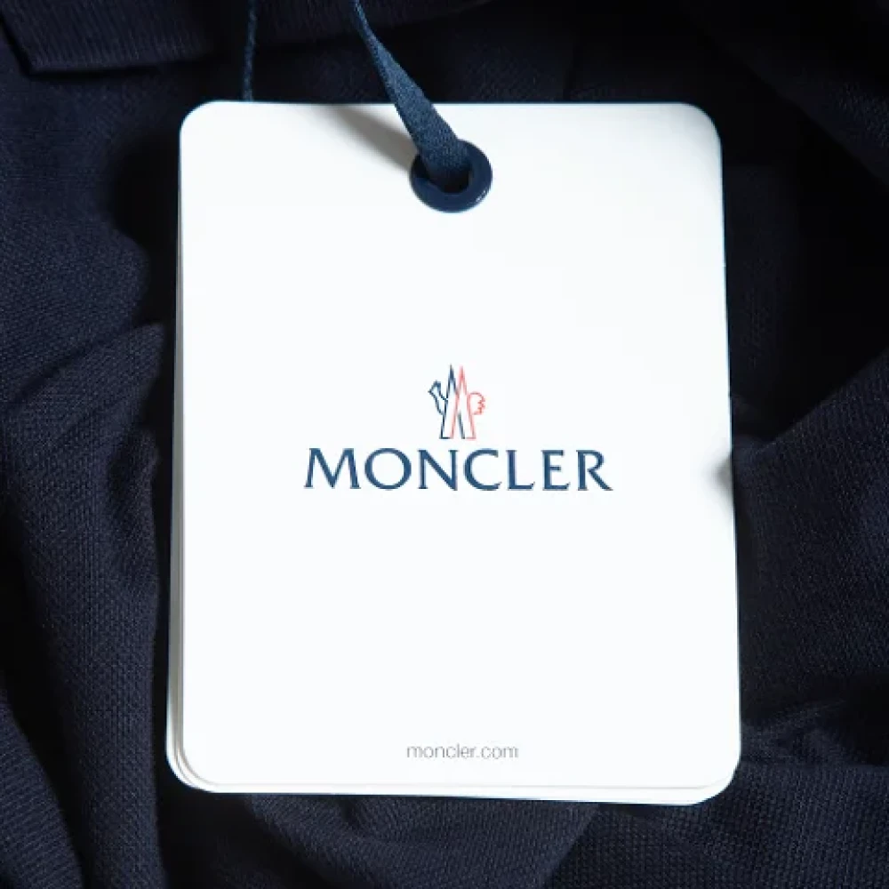 Moncler Pre-owned Cotton tops Blue Heren