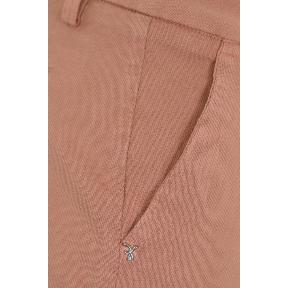 Re-Hash Bruine Chino Broek Slim Fit Enkel Lengte Brown Heren