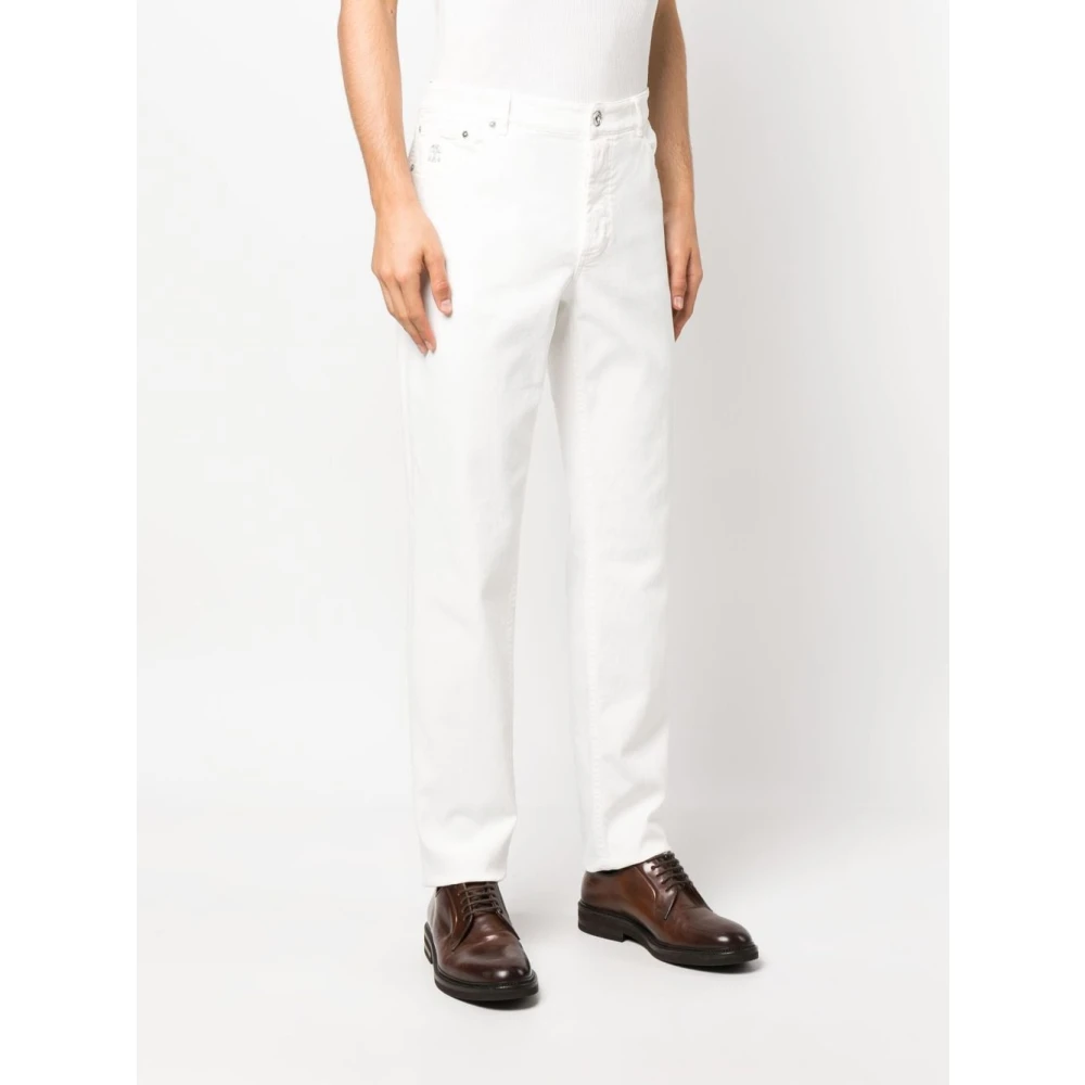 BRUNELLO CUCINELLI Denim Broek White Heren