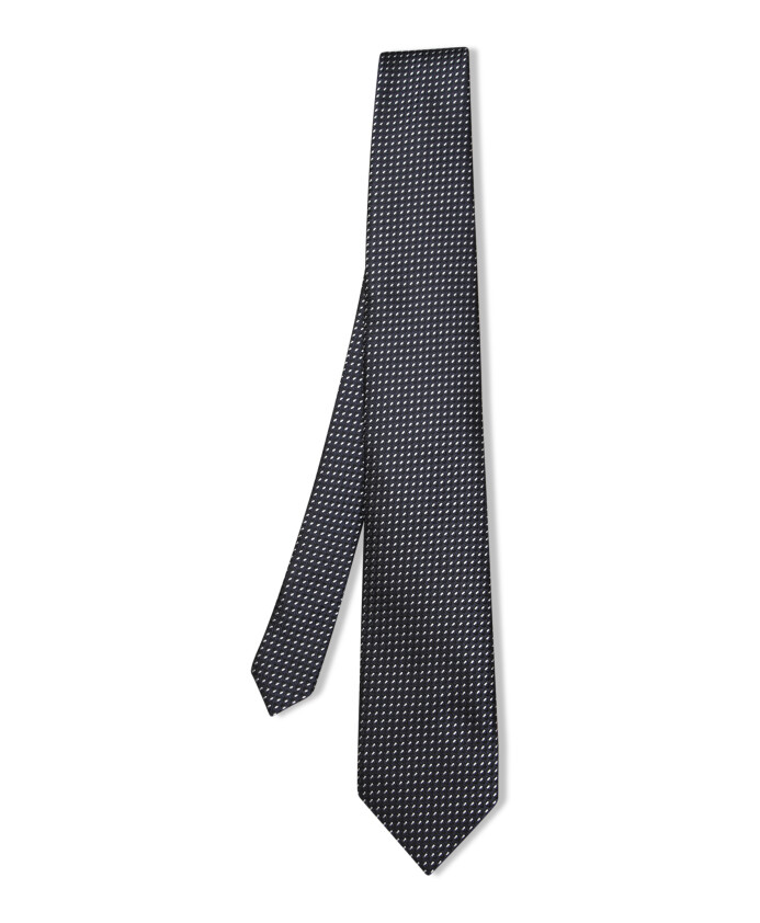 cravate-en-soie-bleu-fonce-a-micro-motif