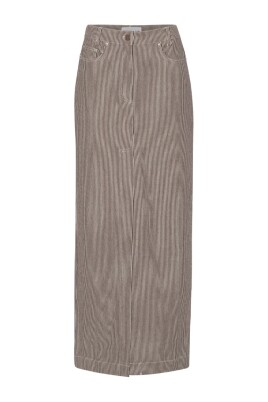 striped-twill-long-skirt-coffee-bean