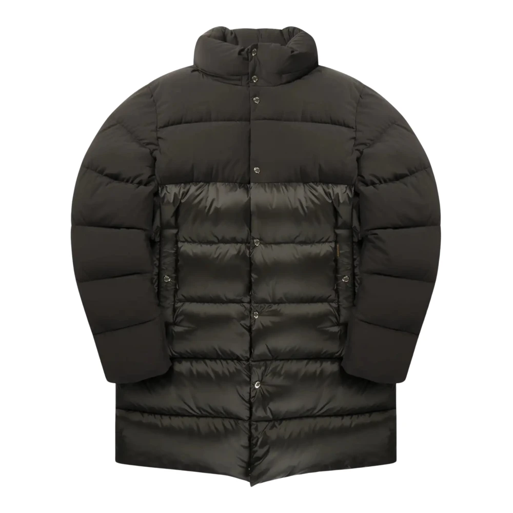 Moorer Eiderdons en Nylon Parka Brown Heren