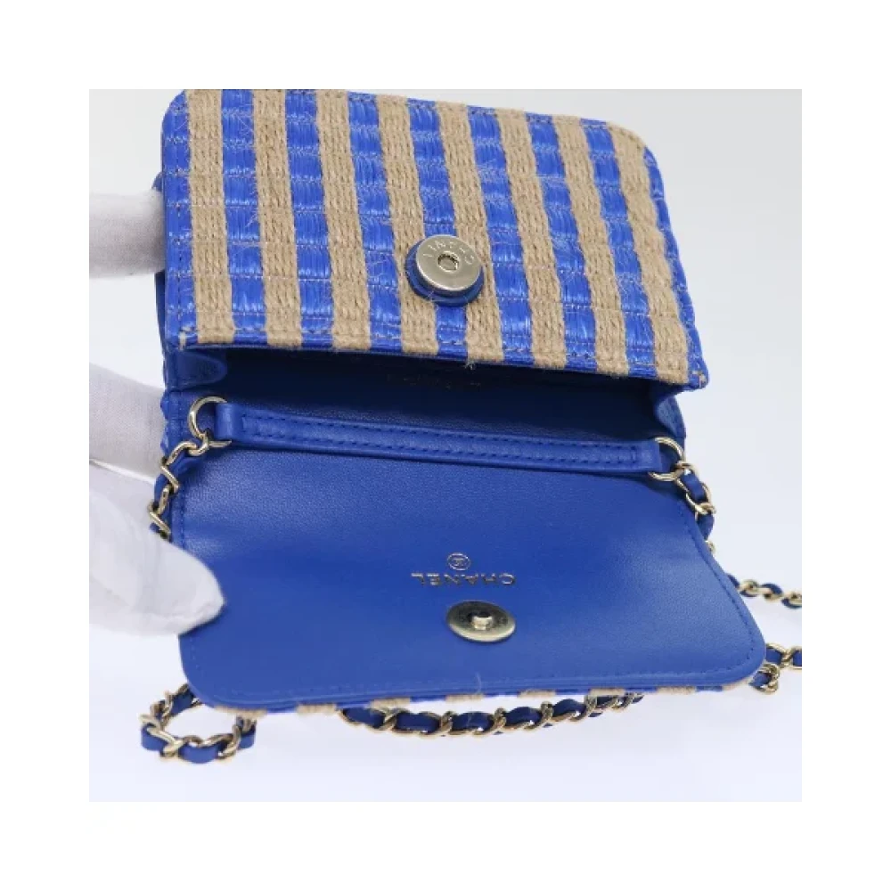 Chanel Vintage Pre-owned Canvas chanel-bags Blue Dames