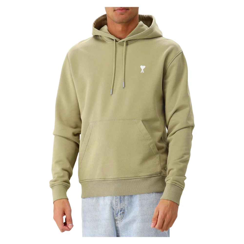 Ami Paris Grön Hoodie ADC Green, Herr