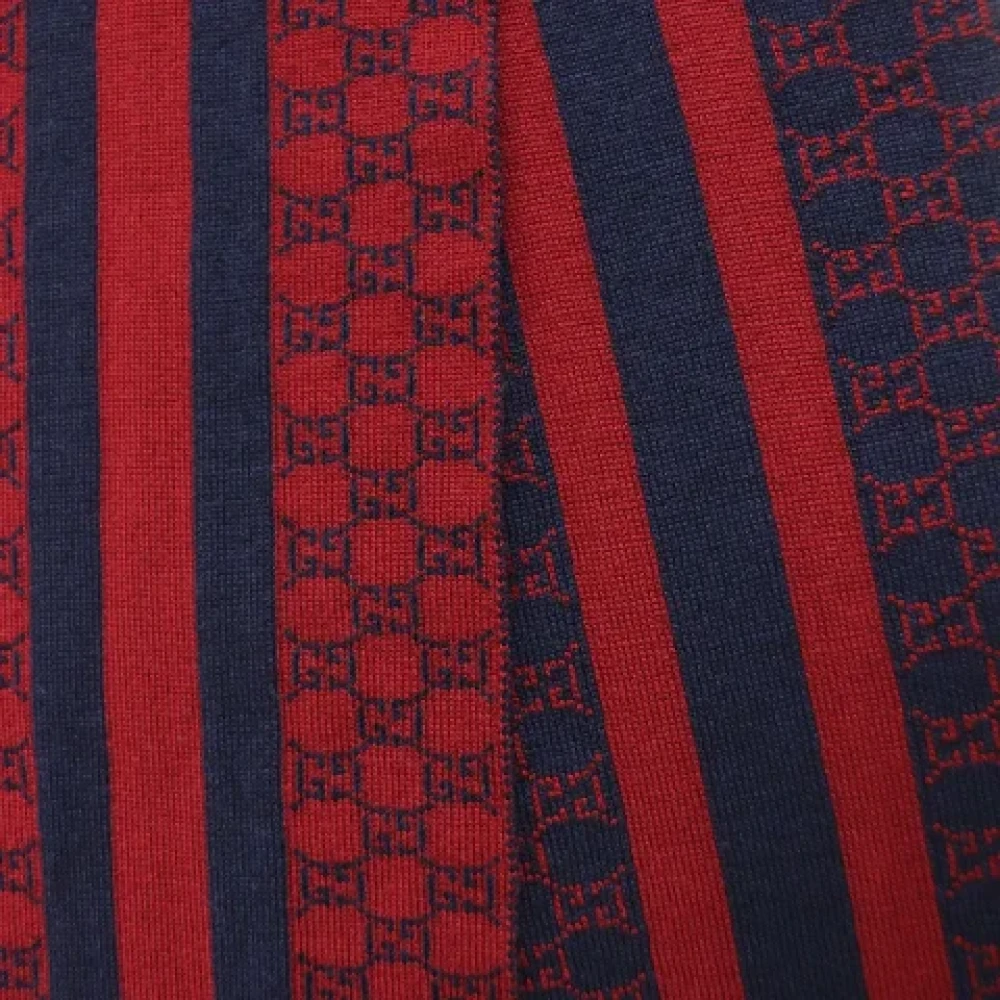 Gucci Vintage Pre-owned Cotton scarves Red Dames