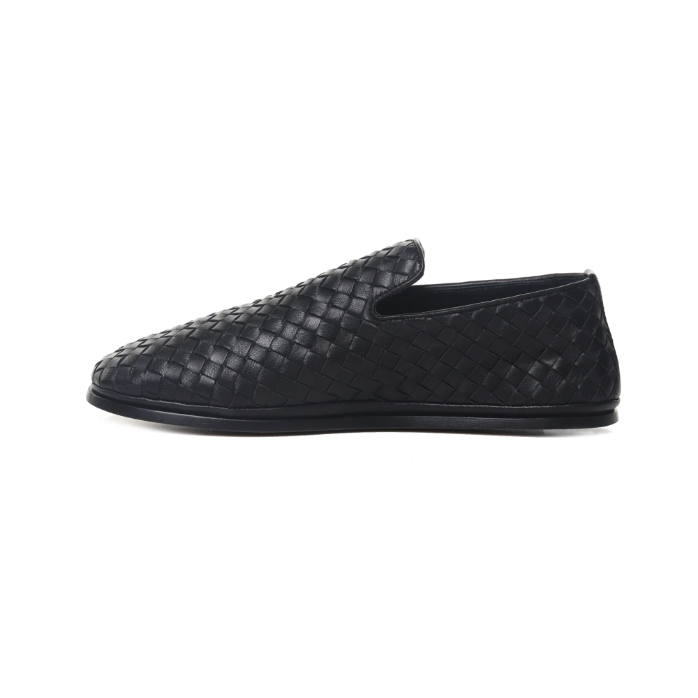 Bottega Veneta Zwarte Intrecciato Nappa Slipper Black Heren