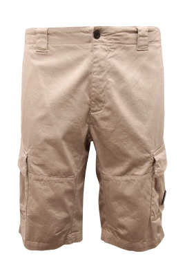 Satin Stretch Bermuda Cargo Shorts